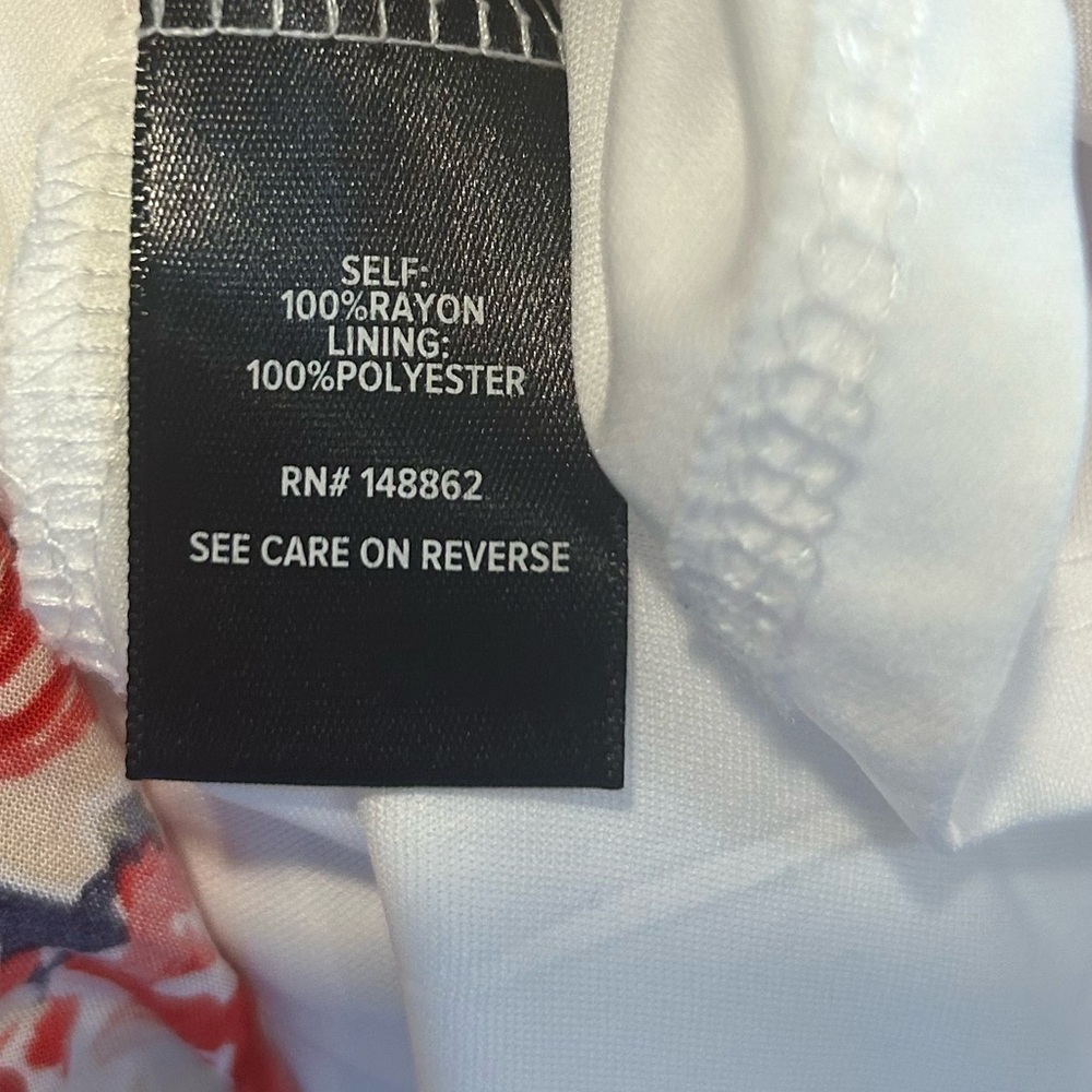 Torrid Mini Chiffon Smocked Dress Size 0 Floral Print 12 Cottage Core White - Picture 8 of 12